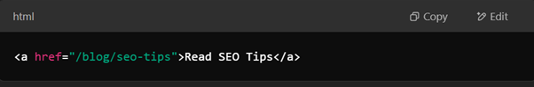 Example of a Relative URL