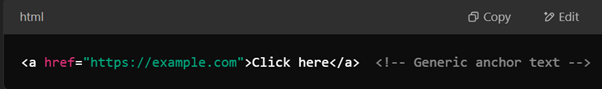 Example of a problematic link