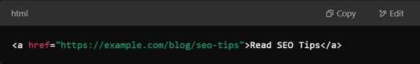 Example of an Absolute URL