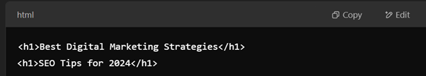 if a page has two H1 tags