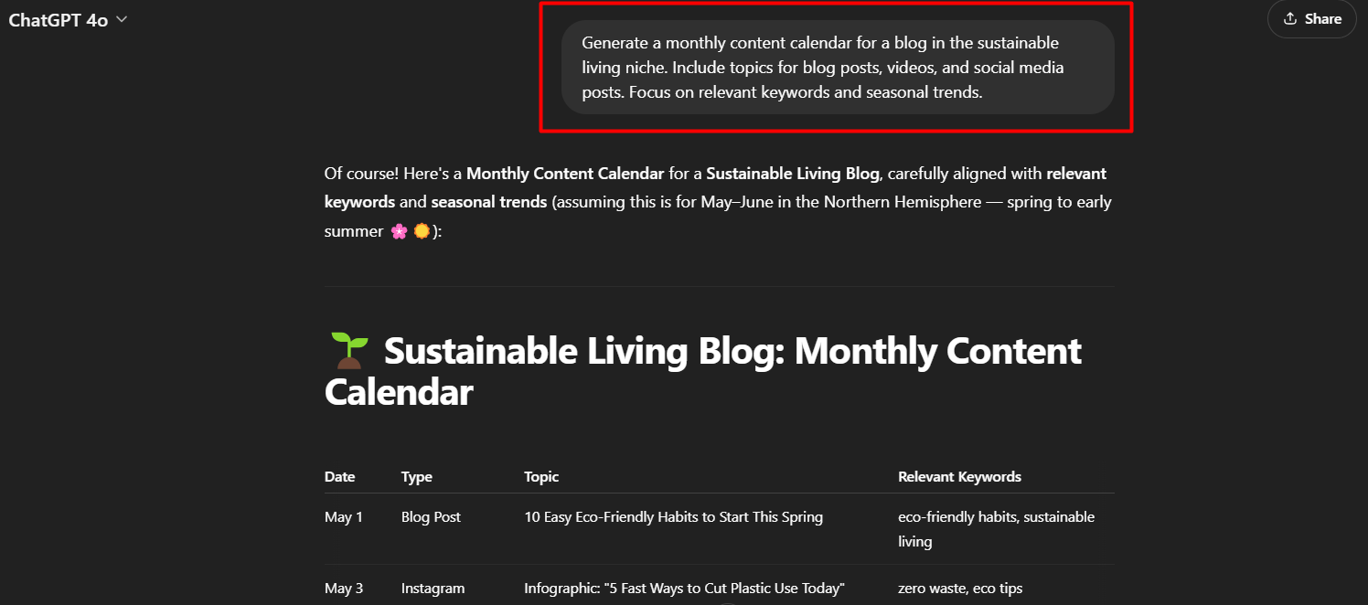 SEO Content Planning Prompts